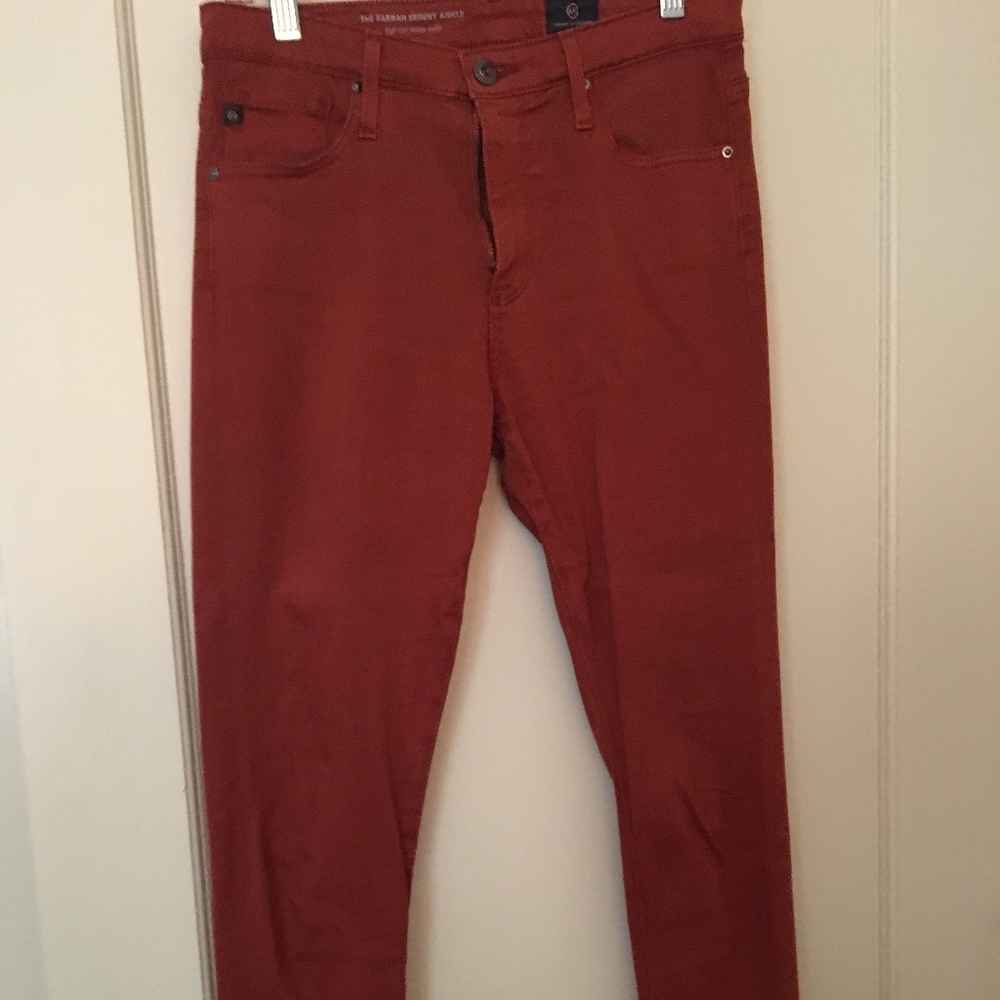 AG The Farrah Skinny Ankle in Brickdust.  Size 26